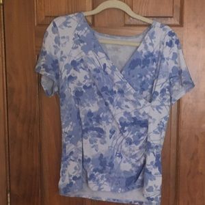Faux-wrap Talbots tee